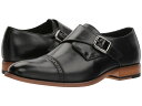 【送料無料】 ステイシーアダムス メンズ オックスフォード シューズ Desmond Cap-Toe Monk-Strap Loafer Black