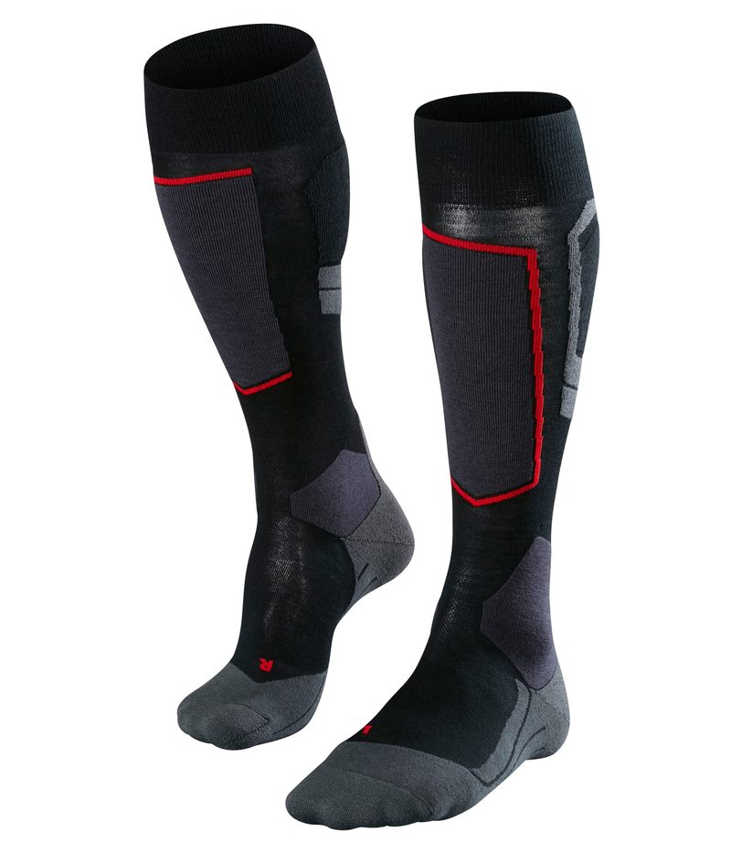 【送料無料】 ファルケ メンズ 靴下 アンダーウェア SK4 Wool Advanced Knee High Skiing Socks 1-Pair Black Mix