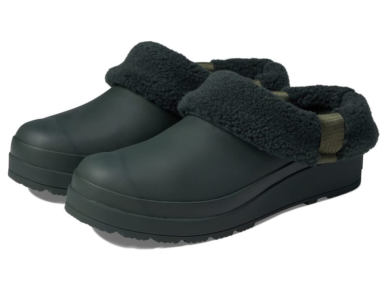 【送料無料】 ハンター レディース サンダル シューズ Play Sherpa Insulated Clog Arctic Moss