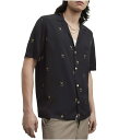 【送料無料】 オールセインツ メンズ シャツ トップス Emotive Short Sleeve Shirt Jet Black