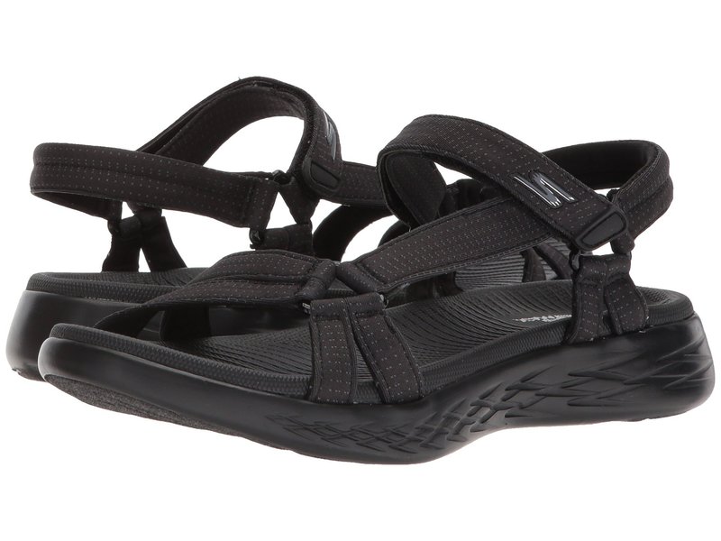 【送料無料】 スケッチャーズ レディース サンダル シューズ On-The-Go 600 - Brilliancy Blackのサムネイル