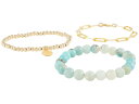 yz fB[o[NC fB[X uXbgEoOEANbg ANZT[ Turquoise Ombre Gemstone Bracelet Stack Turquoise