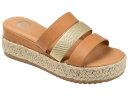 【送料無料】 ジュルネ コレクション レディース ヒール シューズ Comfort Foam Whitty Sandal Tan(4)