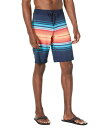 【送料無料】 ビラボン メンズ ハーフパンツ・ショーツ 水着 All Day Stripe Pro 20" Boardshorts Navy