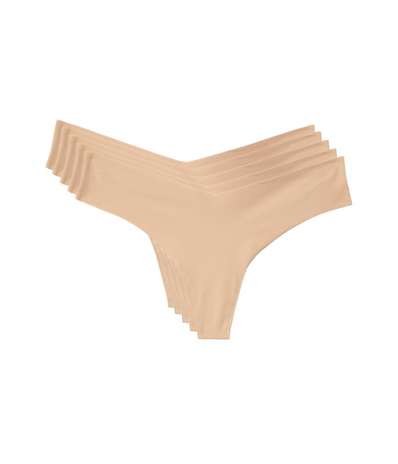 コマンドー レディース アンダーウェア パンツ Commando Classic Thong 5-Pack Beige/Beige/Bei ベージュ