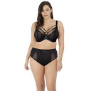 【送料無料】 エロミ レディース ブラジャー アンダーウェア Brianna Underwire Strappy Plunge Bra Black