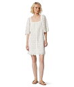 【送料無料】 ジョア レディース ワンピース トップス Leona Mini Crochet Cotton Dress Porcelain