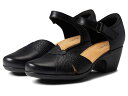 【送料無料】 クラークス レディース ヒール シューズ Emily Rae Black Leather