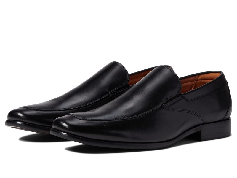 フローシャイム メンズ シューズ スニーカー Florsheim Postino Moc Toe Venetian Slip-On Black Smooth ブラック