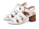 【送料無料】 コールハーン レディース ヒール シューズ Josie Fisherman Sandal 65 mm Optic White Lea