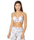 【送料無料】 ユーエフシー レディース ブラジャー スポーツブラ アンダーウェア Quartz Print Strappy Sports Bra Fogged Grey