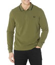 【送料無料】 フレッドペリー メンズ シャツ トップス Long Sleeve Twin Tipped Shirt Uniform Green/B