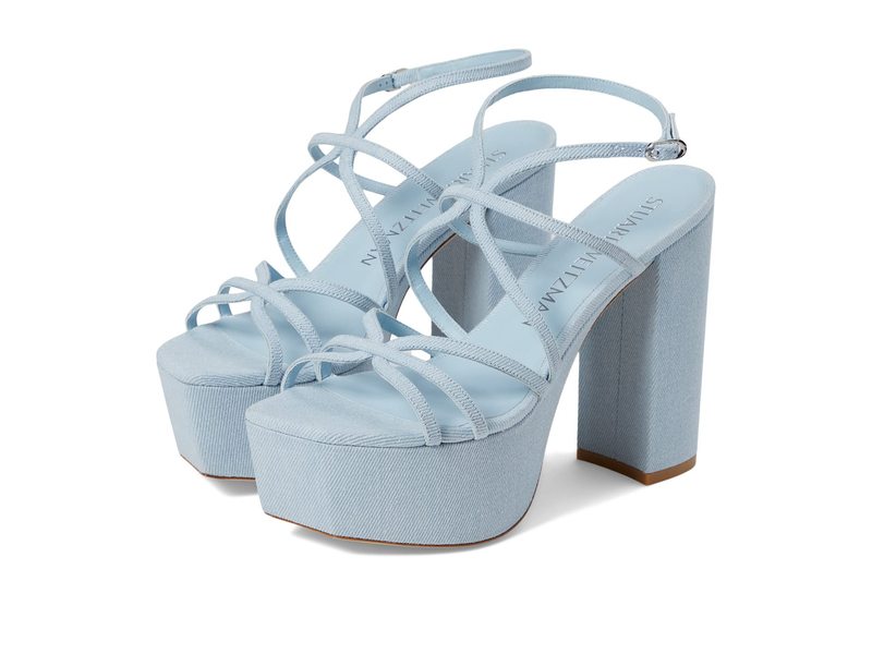 【送料無料】 スチュアート ワイツマン レディース ヒール シューズ Barelythere Squarehigh Platform Sandal Light