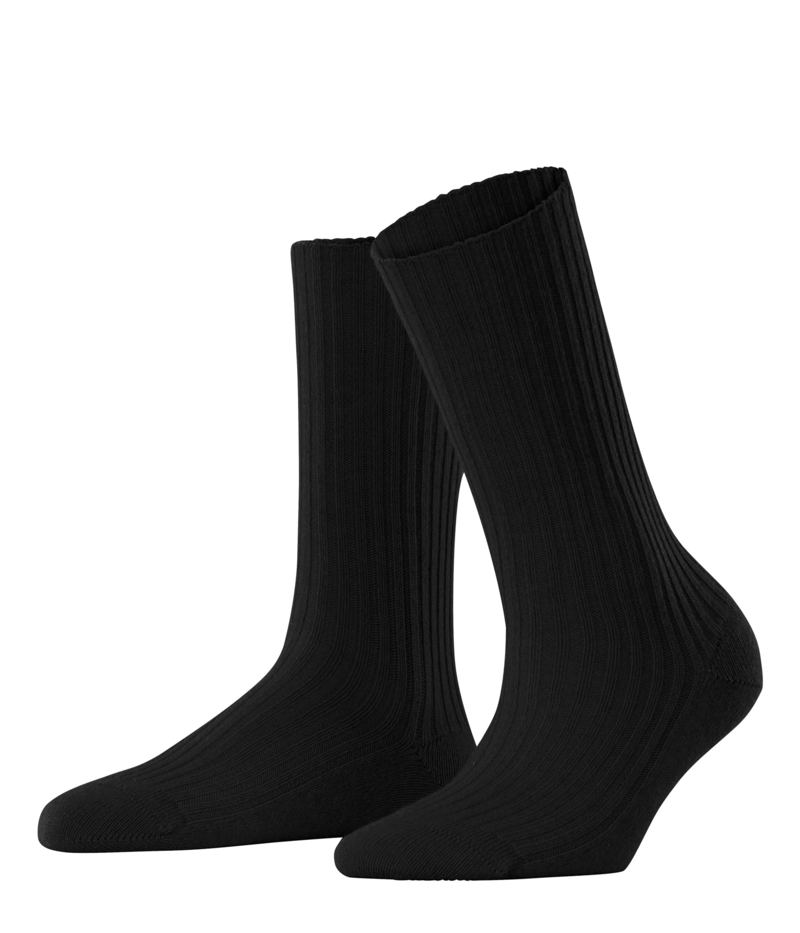 【送料無料】 ファルケ レディース 靴下 アンダーウェア Cosy Wool Boot Socks Black