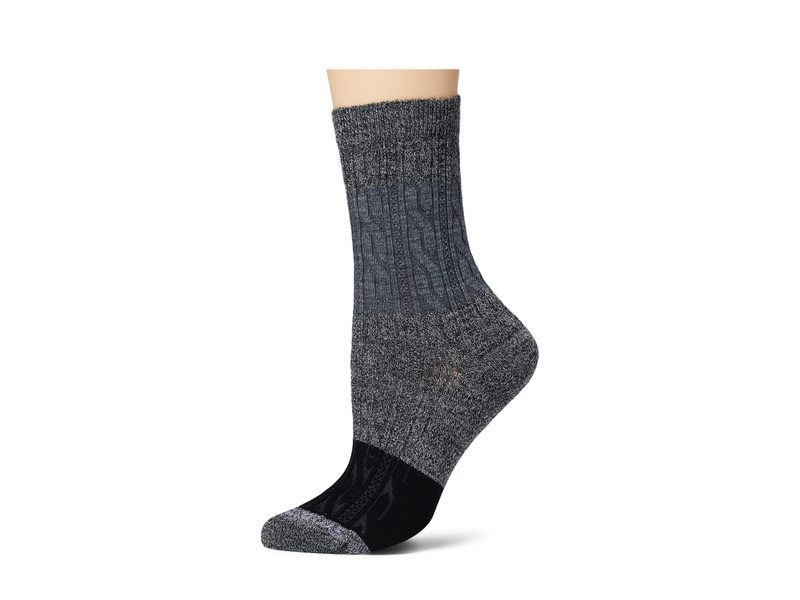 yz X}[gE[ fB[X C A_[EFA Everyday Color-Block Cable Crew Socks Charcoal