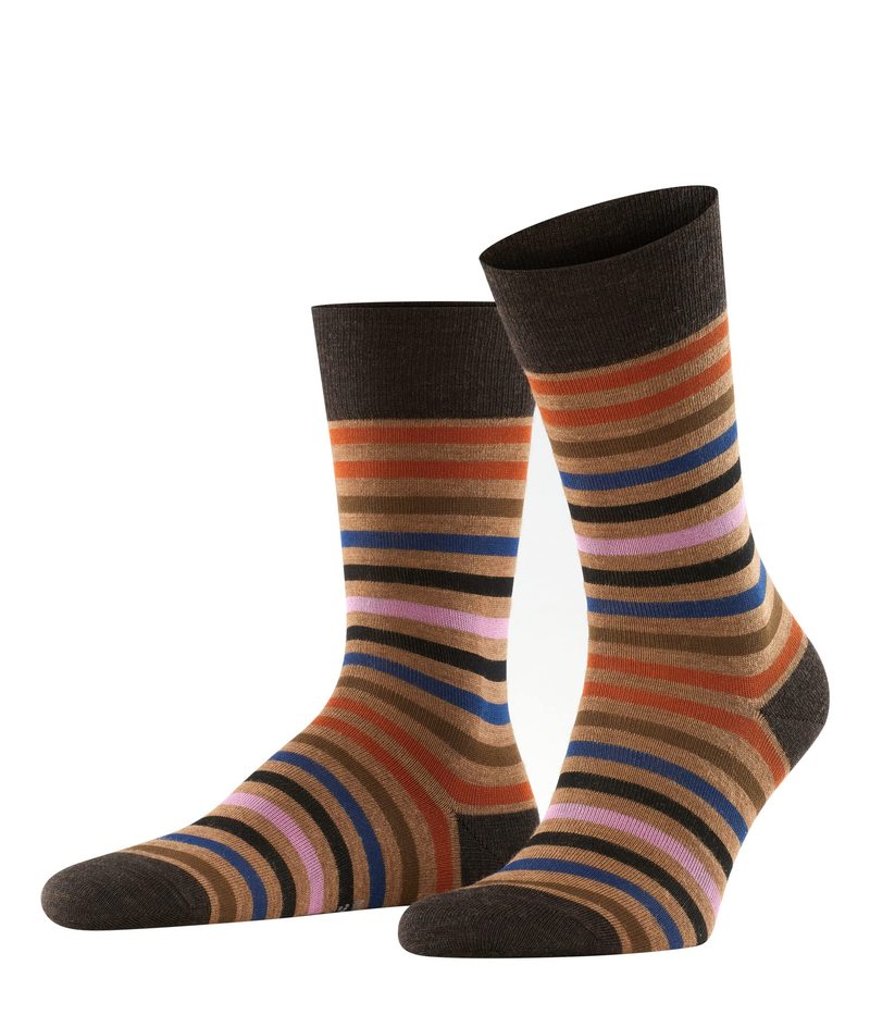 ファルケ メンズ 【送料無料】 ファルケ メンズ 靴下 アンダーウェア Tinted Stripe Socks Canvas