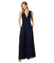 【送料無料】 ヴィンスカムート レディース ジャンプスーツ トップス Chiffon Twist Front Balloon Sleeve Jumpsuit Navy