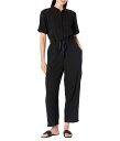 【送料無料】 エイリーンフィッシャー レディース ジャンプスーツ トップス Classic Collar Jumpsuit Black