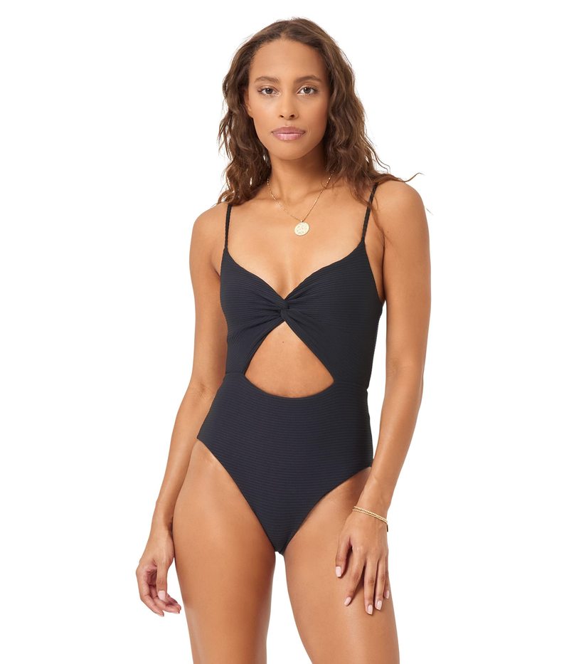 エルスペース レディース 水着 上下セット L*Space Eco Chic Off The Grid Kyslee One-Piece Classic Black ブラック