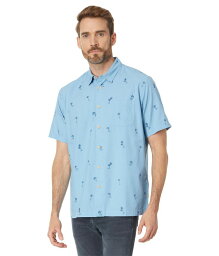 【送料無料】 クイックシルバー ウォーター マン メンズ シャツ トップス Sail Palm Button-Up Shirt Dusk Blue Sail