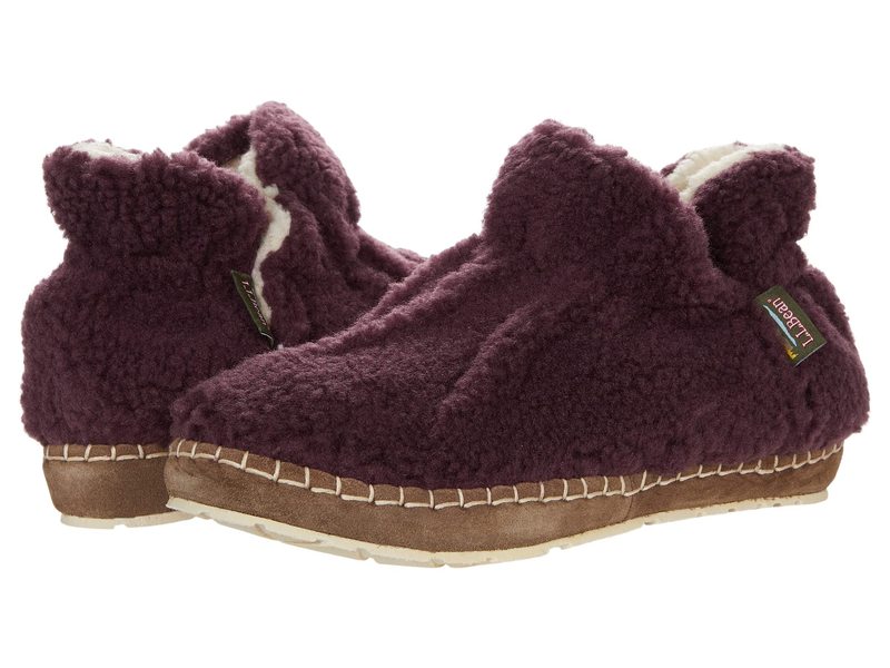 【送料無料】 エルエルビーン レディース サンダル シューズ Cozy Slipper Bootie Pile Fleece Dark Plum