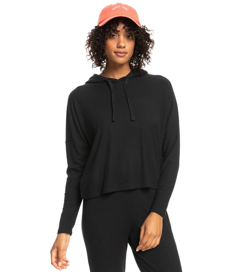 【送料無料】 ロキシー レディース パーカー・スウェット アウター Hang Five Cozy Pullover Top Anthracite