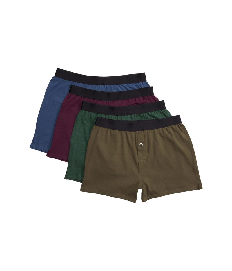 楽天ReVida 楽天市場店【送料無料】 パクト メンズ ボクサーパンツ アンダーウェア Knit Boxers 4-Pack Jeweled Tones