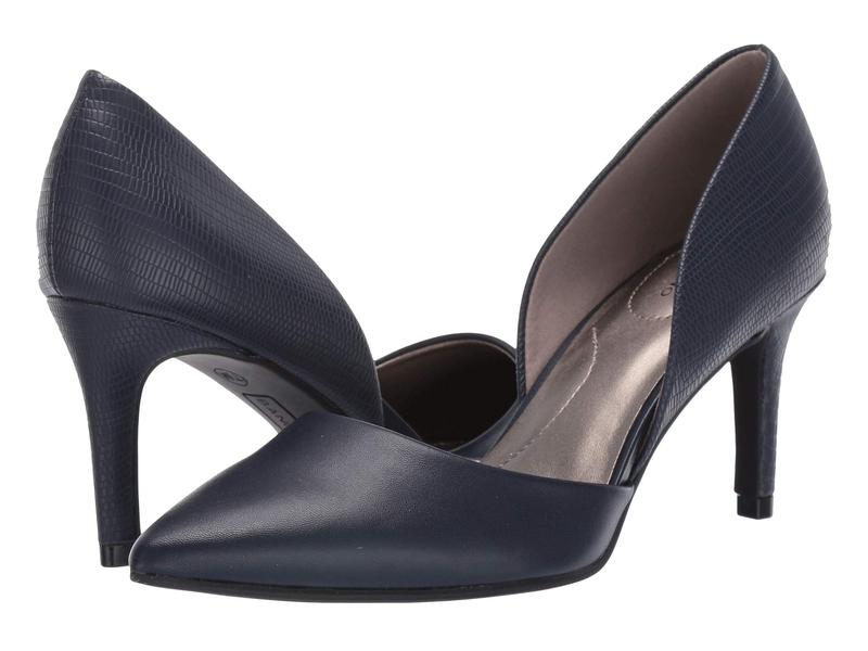 ̵ Хɥ꡼ ǥ ҡ 塼 Grenow Heel Navy Smooth/Liz