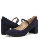 【送料無料】 ナチュライザー レディース ヒール シューズ Renny Navy Suede