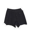 【送料無料】 ツーイグジスト メンズ ボクサーパンツ アンダーウェア 3-Pack Pima Cotton Knit Boxer Black