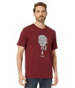 【送料無料】 カール ラガーフェルド メンズ シャツ トップス Short Sleeve T-Shirt with Rubberized Foil Karl Character Logo Wine