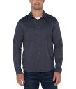 【送料無料】 リバプール メンズ シャツ トップス Knit Button Up Shirt Navy/Grey Multi