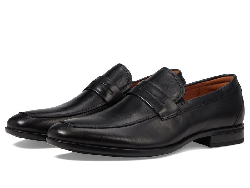 フローシャイム メンズ シューズ オックスフォード ローファー Florsheim Zaffiro Moc Toe Penny Loafer Black ブラック