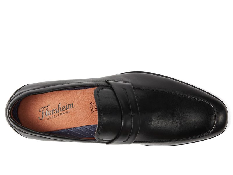 フローシャイム メンズ シューズ オックスフォード ローファー Florsheim Zaffiro Moc Toe Penny Loafer Black ブラック