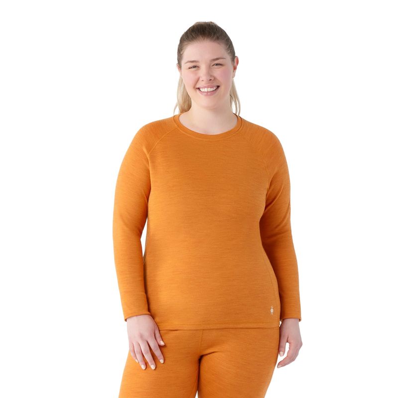 【送料無料】 スマートウール レディース シャツ トップス Plus Size Classic Thermal Merino Base Layer Crew Marmalade Heath