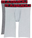 【送料無料】 アンダーアーマー メンズ ボクサーパンツ アンダーウェア Tech 9" BoxerjockR 2-Pack Mod Gray Light