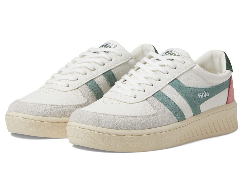 【送料無料】 ゴラ レディース スニーカー シューズ Grandslam Trident White/Green Misのサムネイル