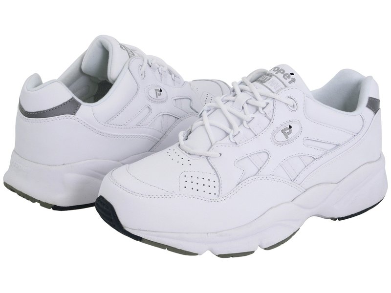  プロペット メンズ スニーカー シューズ Stability Walker Medicare/HCPCS Code = A5500 Diabetic Shoe White Leather