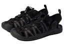 【送料無料】 キーン メンズ サンダル シューズ Drift Creek H2 Black/Black