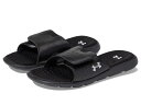 【送料無料】 アンダーアーマー レディース サンダル シューズ Ignite 7 Slide Black/Black/Whi