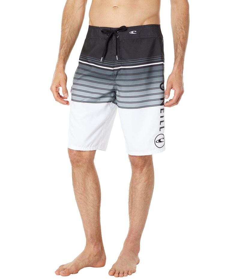 オニール メンズ 水着 ハーフパンツ・ショーツ プリント ショートパンツ O'Neill Santa Cruz Printed Boardshorts White ホワイト