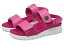 【送料無料】 ダイビッドテイト レディース サンダル シューズ Downey Fuchsia Nappa