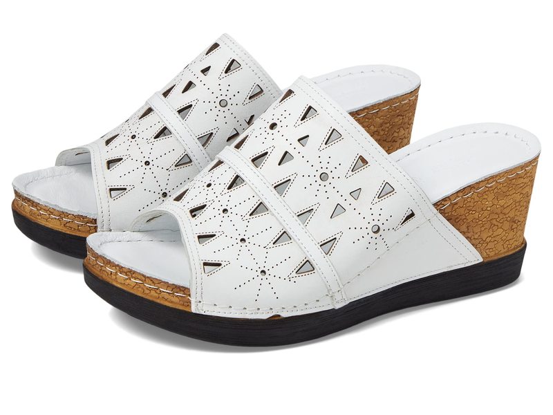 スプリングステップ レディース シューズ ヒール Spring Step Fusawedge White ホワイト
