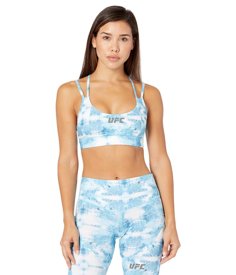 ̵ 桼ե ǥ ֥饸㡼 ݡĥ֥  Quartz Print Strappy Sports Bra Porcelain Blue