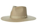 【送料無料】 サンディエゴハット レディース 帽子 アクセサリー Wool Felt Stiff Brim Fedora w/ Bow Trim Beige
