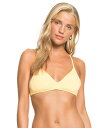 【送料無料】 ロキシー レディース トップのみ 水着 Solid Beach Classics Ba Athletic Bikini Top Banana Cream