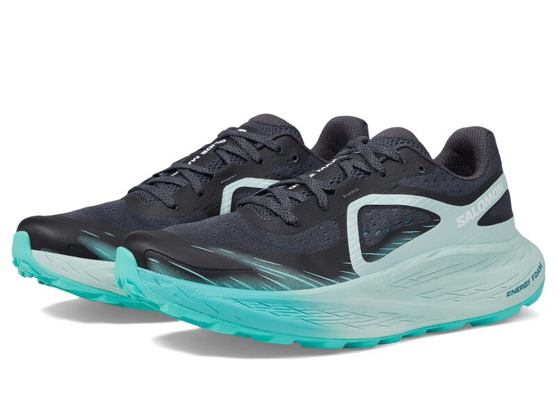 【送料無料】 サロモン レディース スニーカー シューズ Glide Max Tr Ebony/Blue Haze