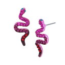 【送料無料】 ベッツィジョンソン レディース ピアス・イヤリング アクセサリー Snake Stud Earrings Fuchsia/Pink