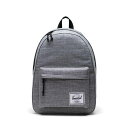 ハーシェルサプライ 【送料無料】 ハーシェルサプライ レディース バックパック・リュックサック バッグ Classic Backpack Raven Crosshatc