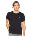 【送料無料】 フレッドペリー メンズ シャツ トップス Twin Tipped Ringer T-Shirt Black